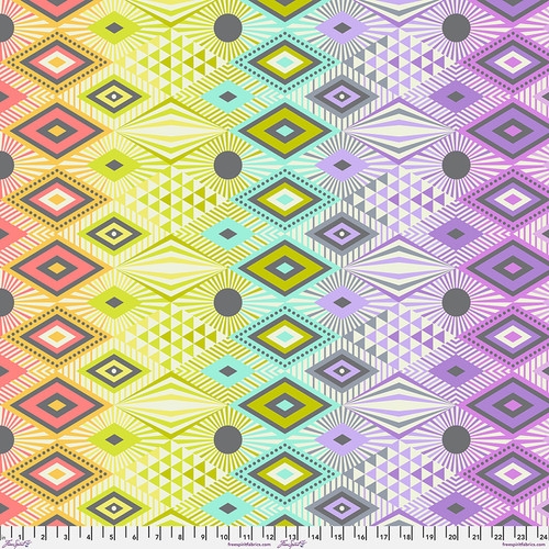 Tula Pink - Disco Lucy - Prism (Minky) - Tabby Road Déjà Vu Minky - Quilting Backing Fabric - ÜBERBREITE 152 cm - 60´´